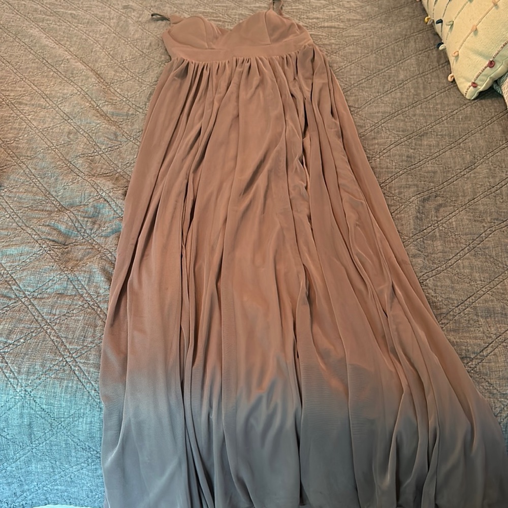 Azazie hazelnut dress size A8